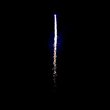 Серебряная комета с голубым хвостом
